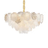 Michael Amini Almara 18-Light Frosted Glass Chandelier - Frost/Gold