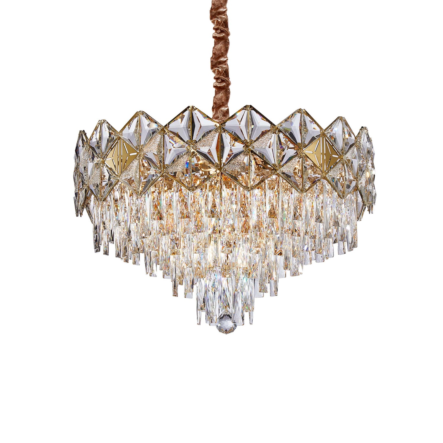 Michael Amini Regalia 13-Light Crystal Chandelier - Gold