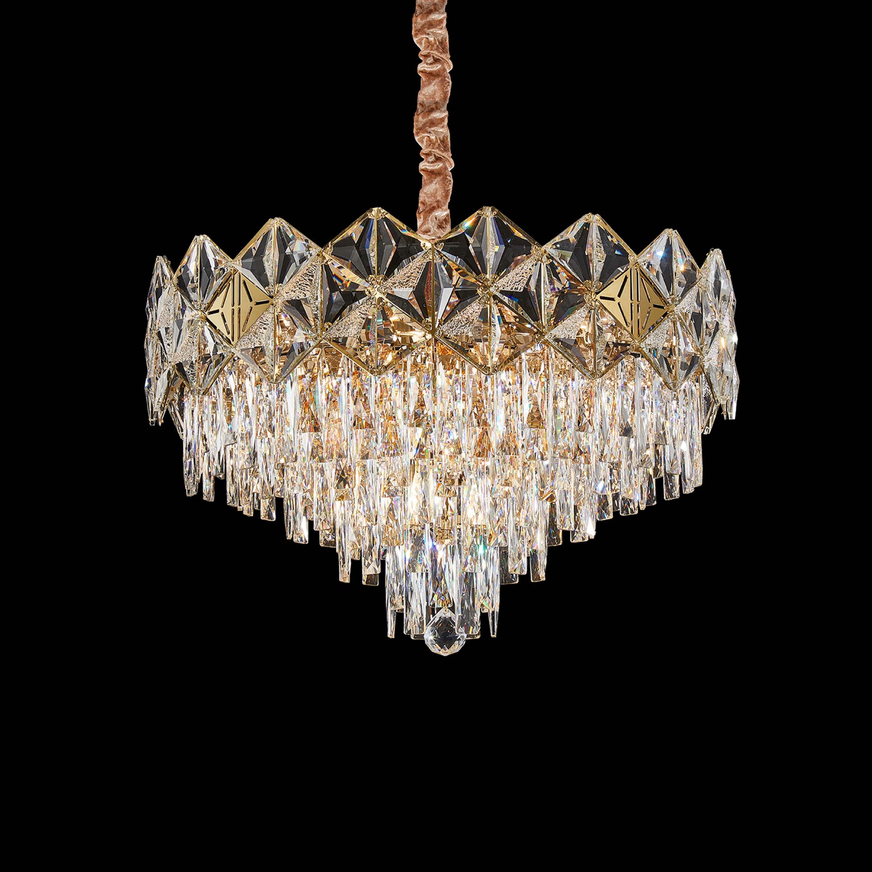 Michael Amini Regalia 13-Light Crystal Chandelier - Gold