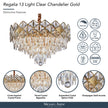 Michael Amini Regalia 13-Light Crystal Chandelier - Gold
