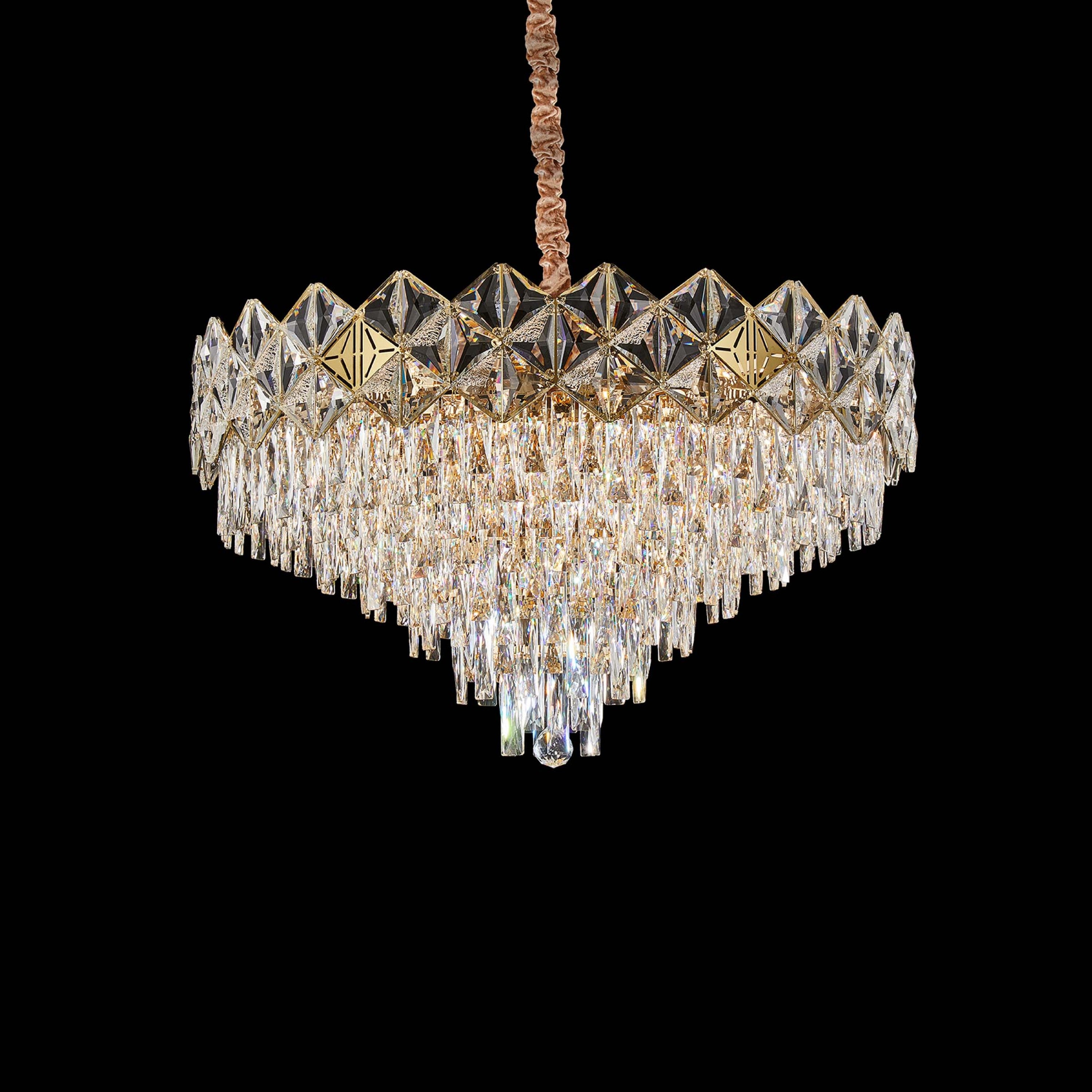 Michael Amini Regalia 21-Light Crystal Chandelier - Gold
