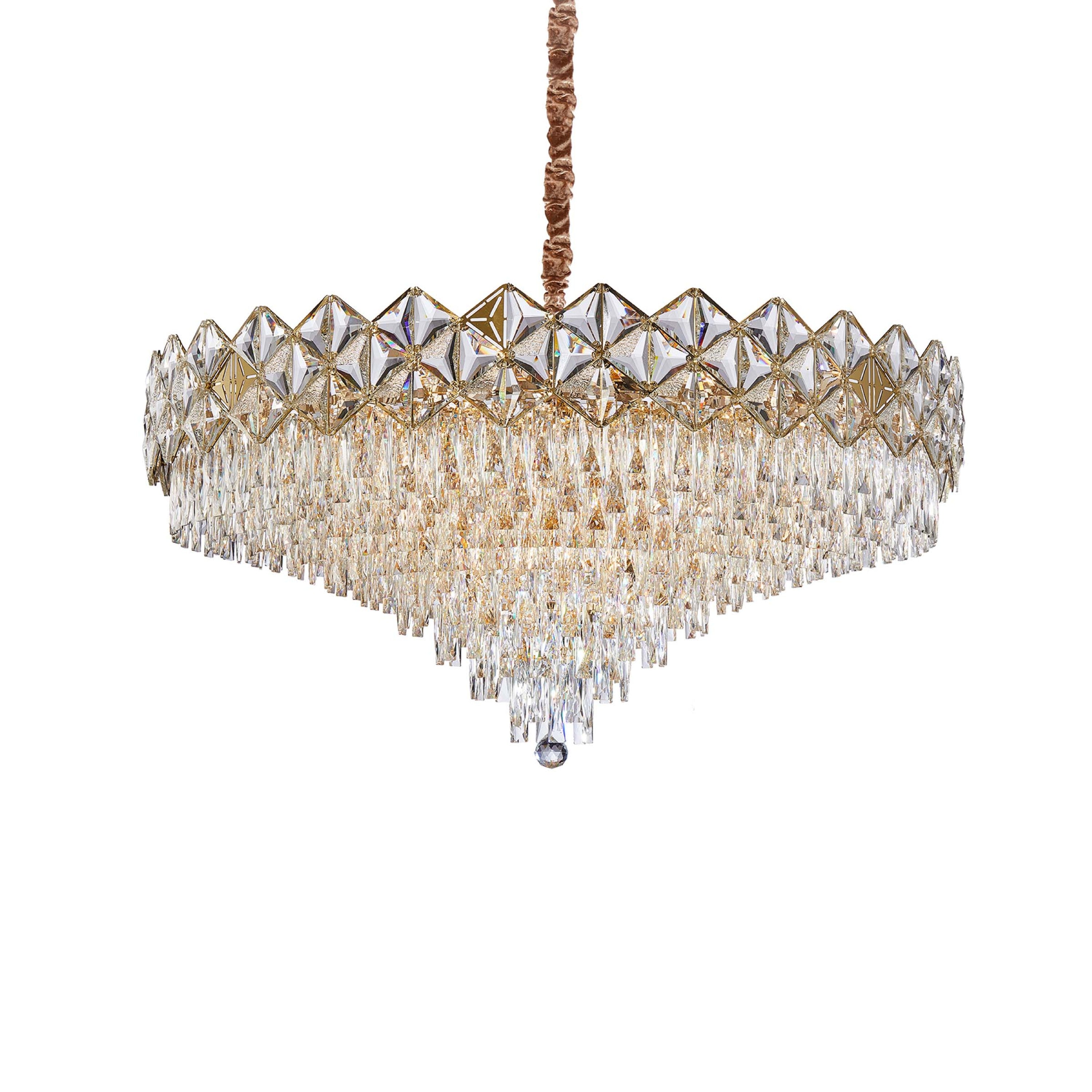Michael Amini Regalia 28-Light Crystal Chandelier - Gold
