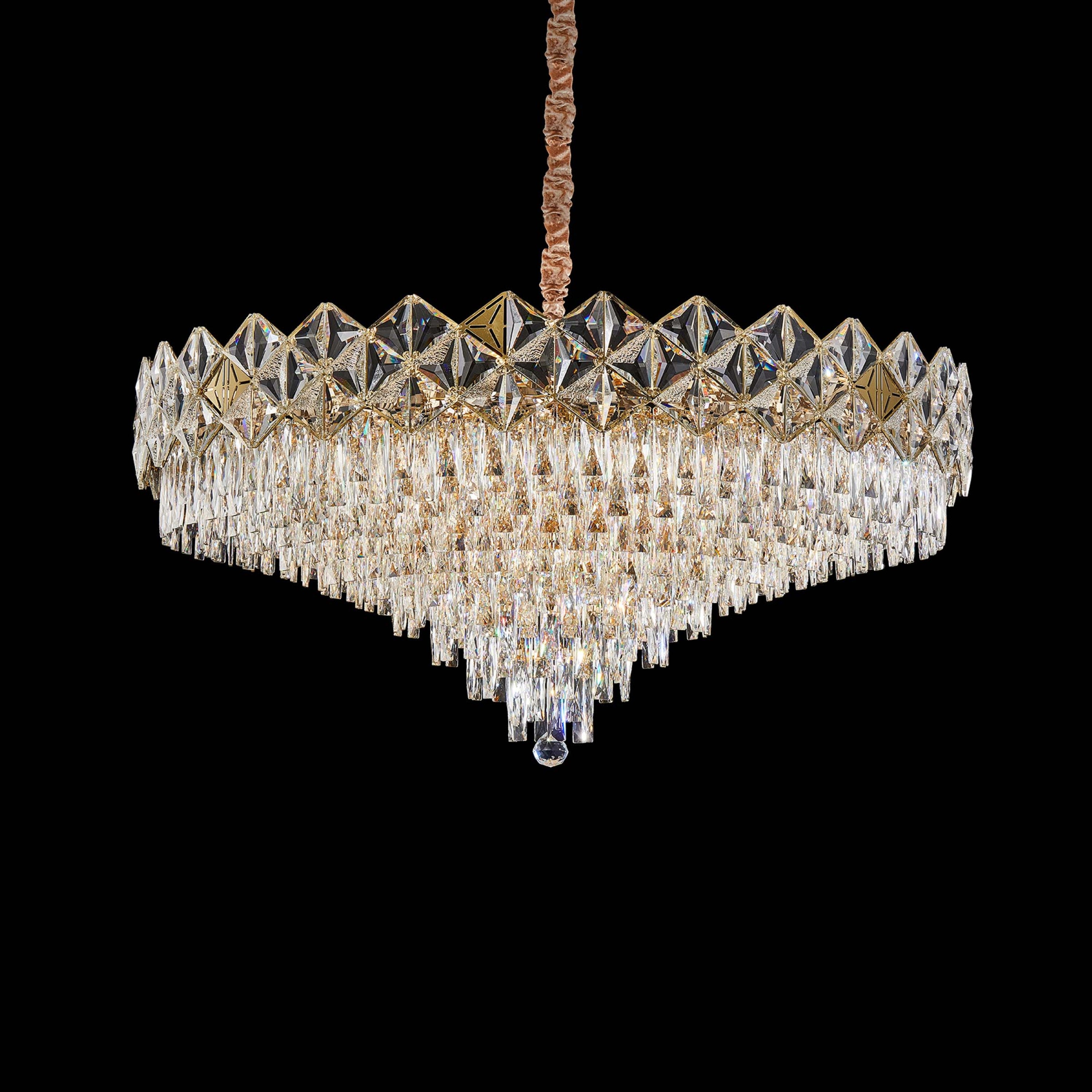 Michael Amini Regalia 28-Light Crystal Chandelier - Gold