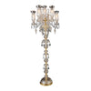 Michael Amini Garnier 7-Light Traditional Crystal Floor Lamp - Gold