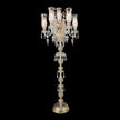Michael Amini Garnier 7-Light Traditional Crystal Floor Lamp - Gold
