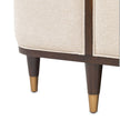 Michael Amini Camellia Field Queen Upholstered Bed - Warm Pecan