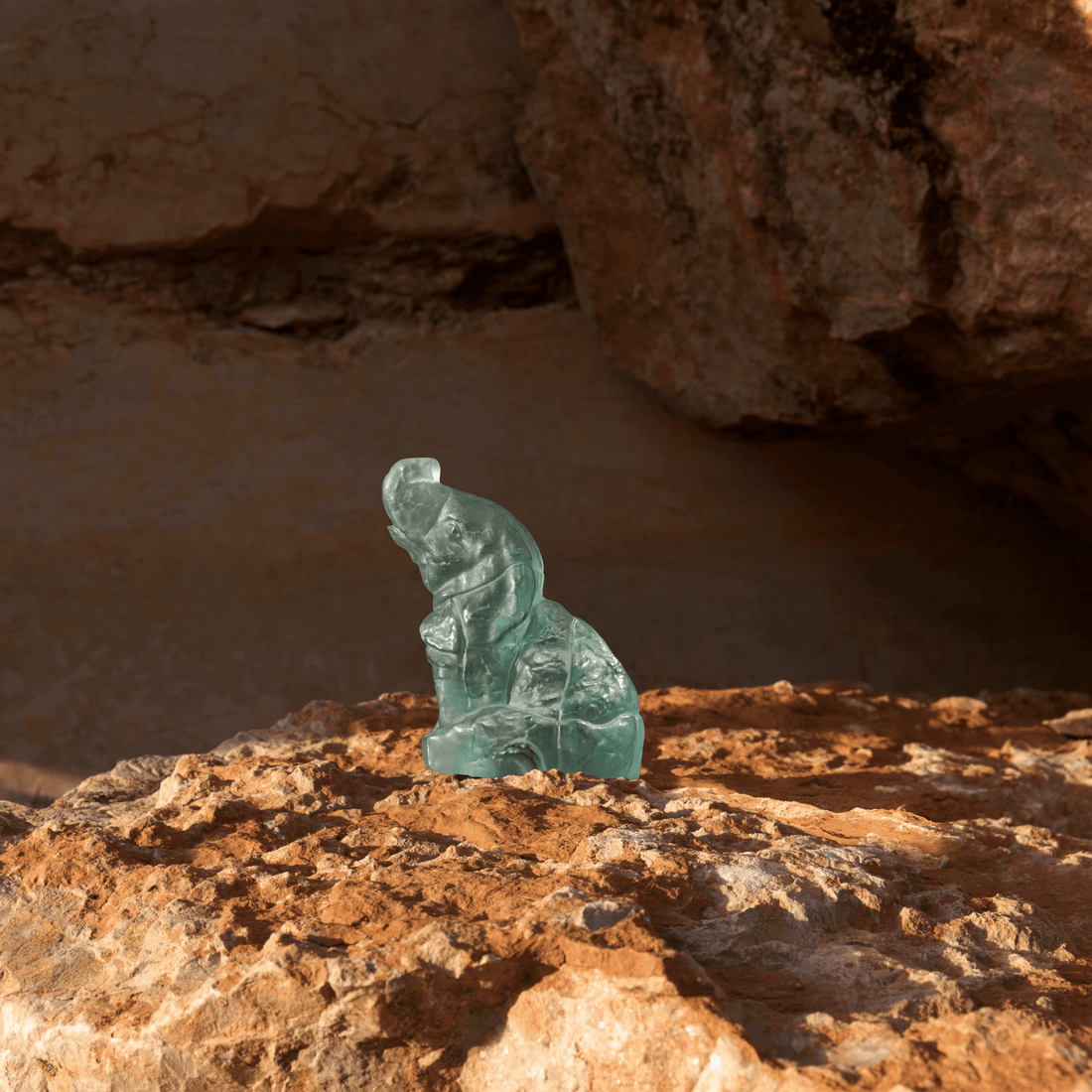Lalique Baby Elephant Sculpture