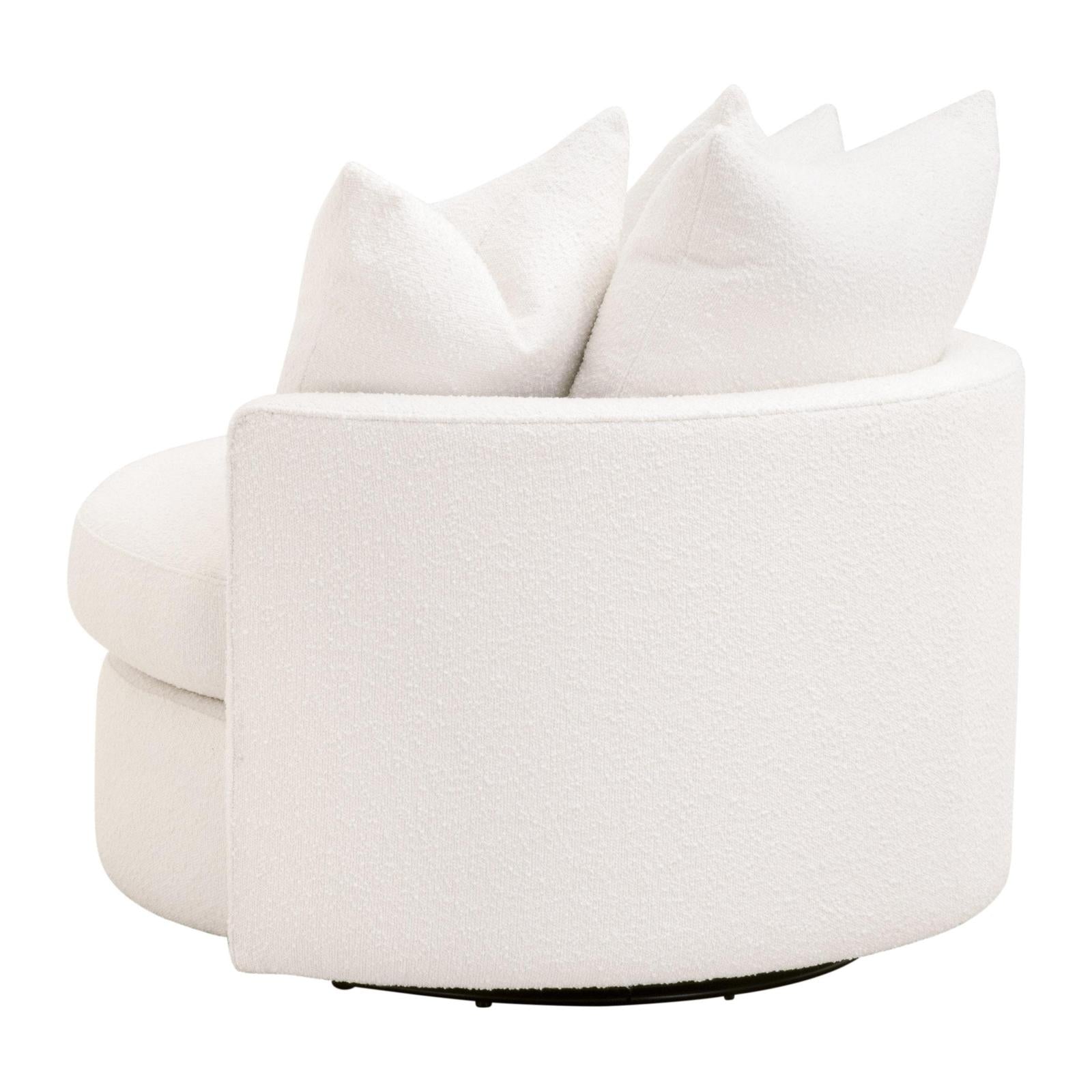 Essentials For Living Lourne Petite Swivel Sofa Chair