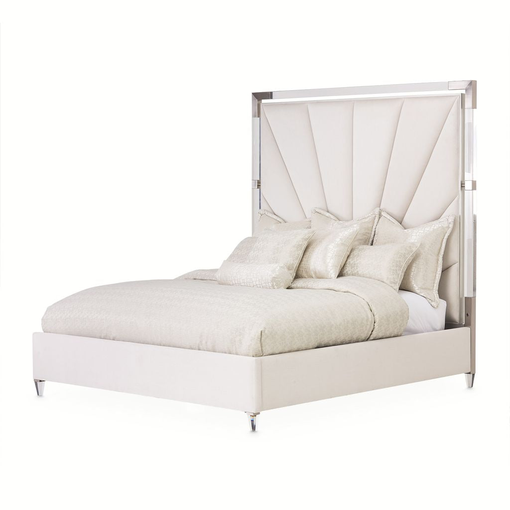 Michael Amini Penthouse Bed - Ash Gray