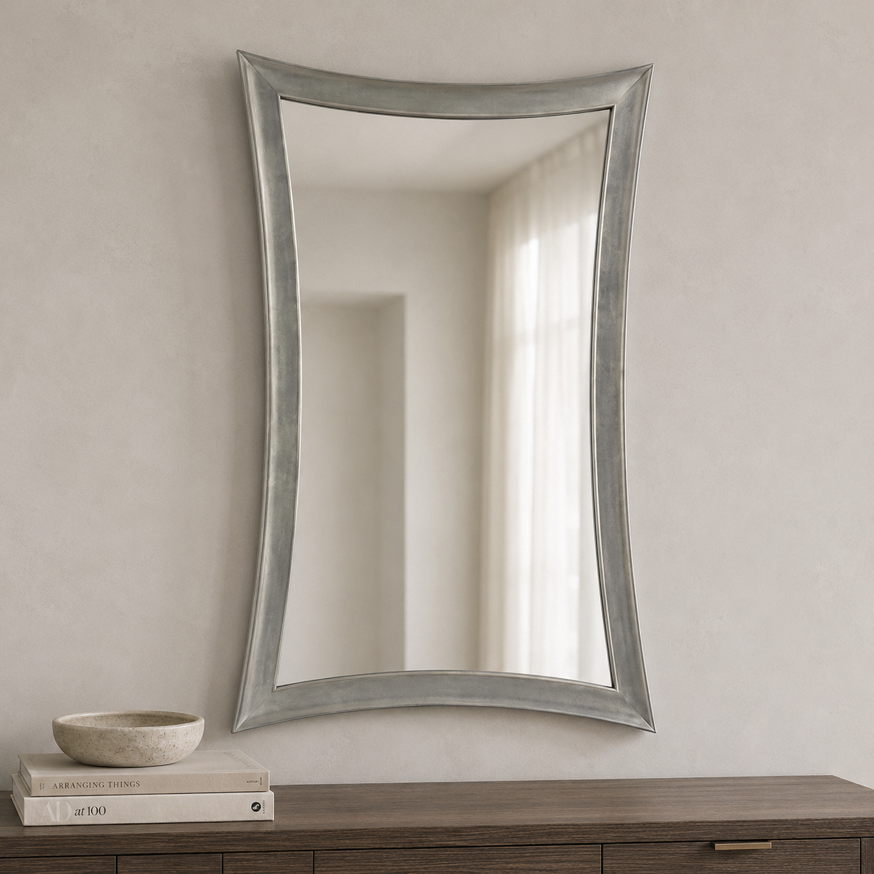 Bassett Mirror Hour Glass Wall Mirror
