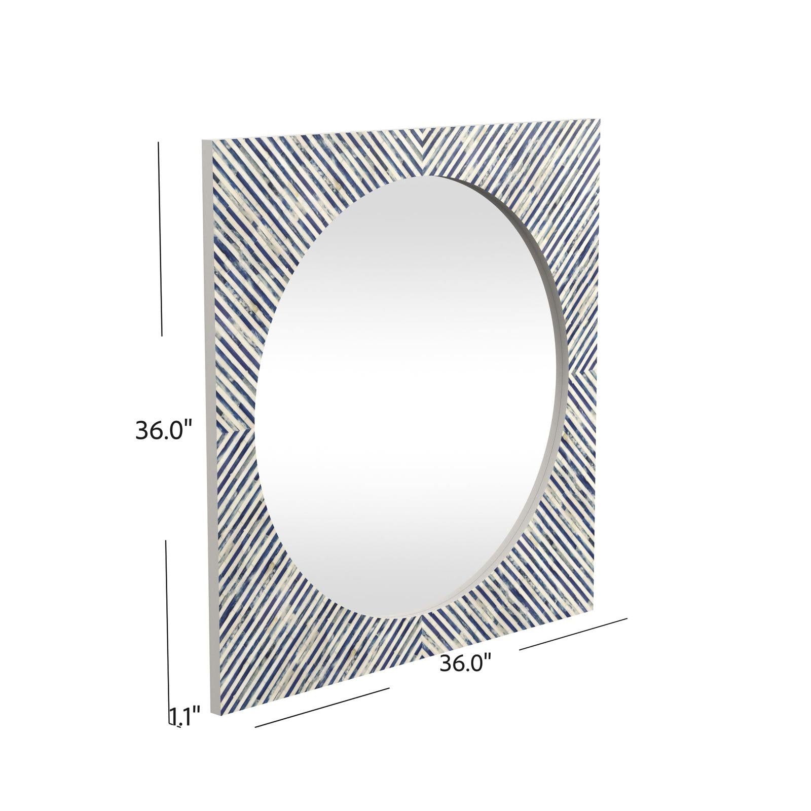 BMC Sunburst Bone Wall Mirror