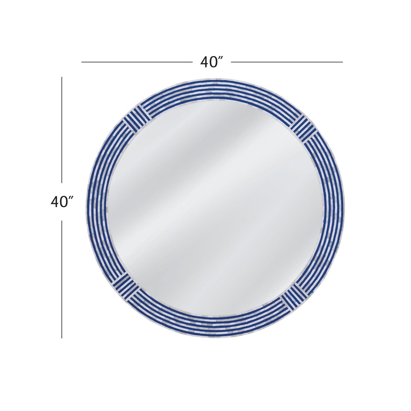 Bassett Mirror Blue Wall Mirror