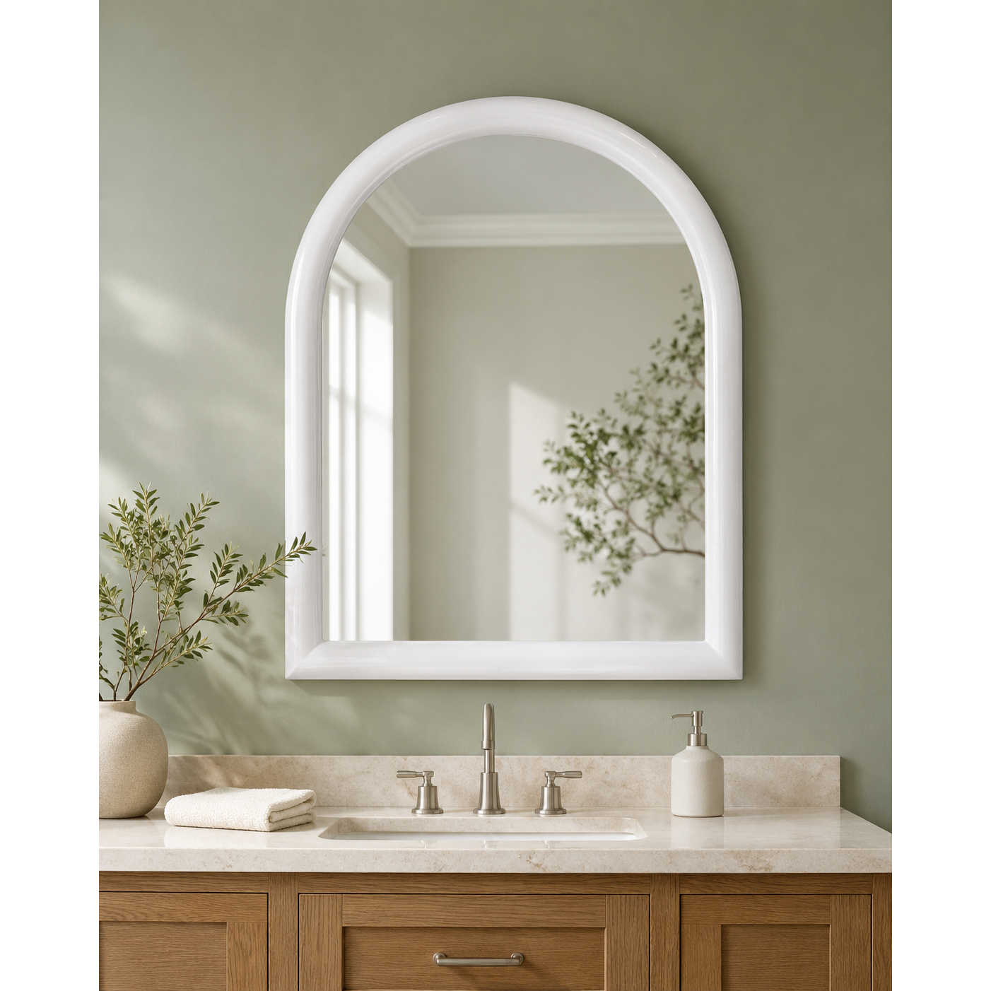 BMC White Vega Wall Mirror