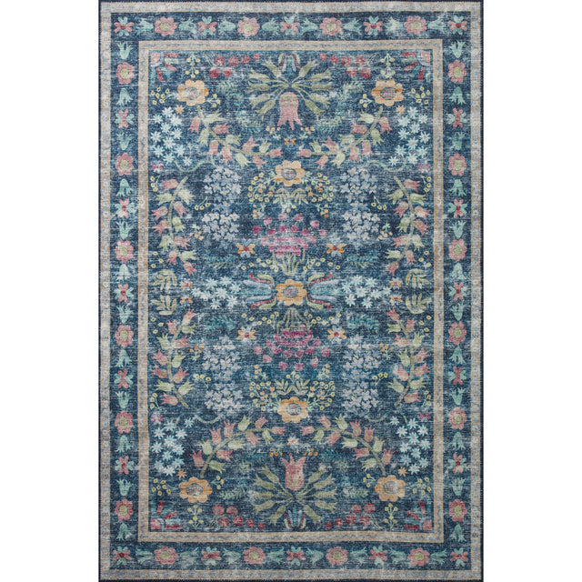 Rifle Paper Maison MAO-06 Rug Blue / Multi