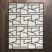 Global Views Ivory Black Zig Zag Rug