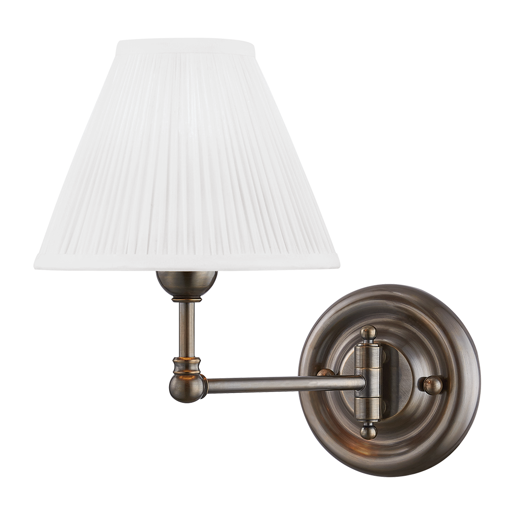 Hudson Valley Lighting Classic No.1 1 Light 7.5 inch Wall Sconce Wall Light