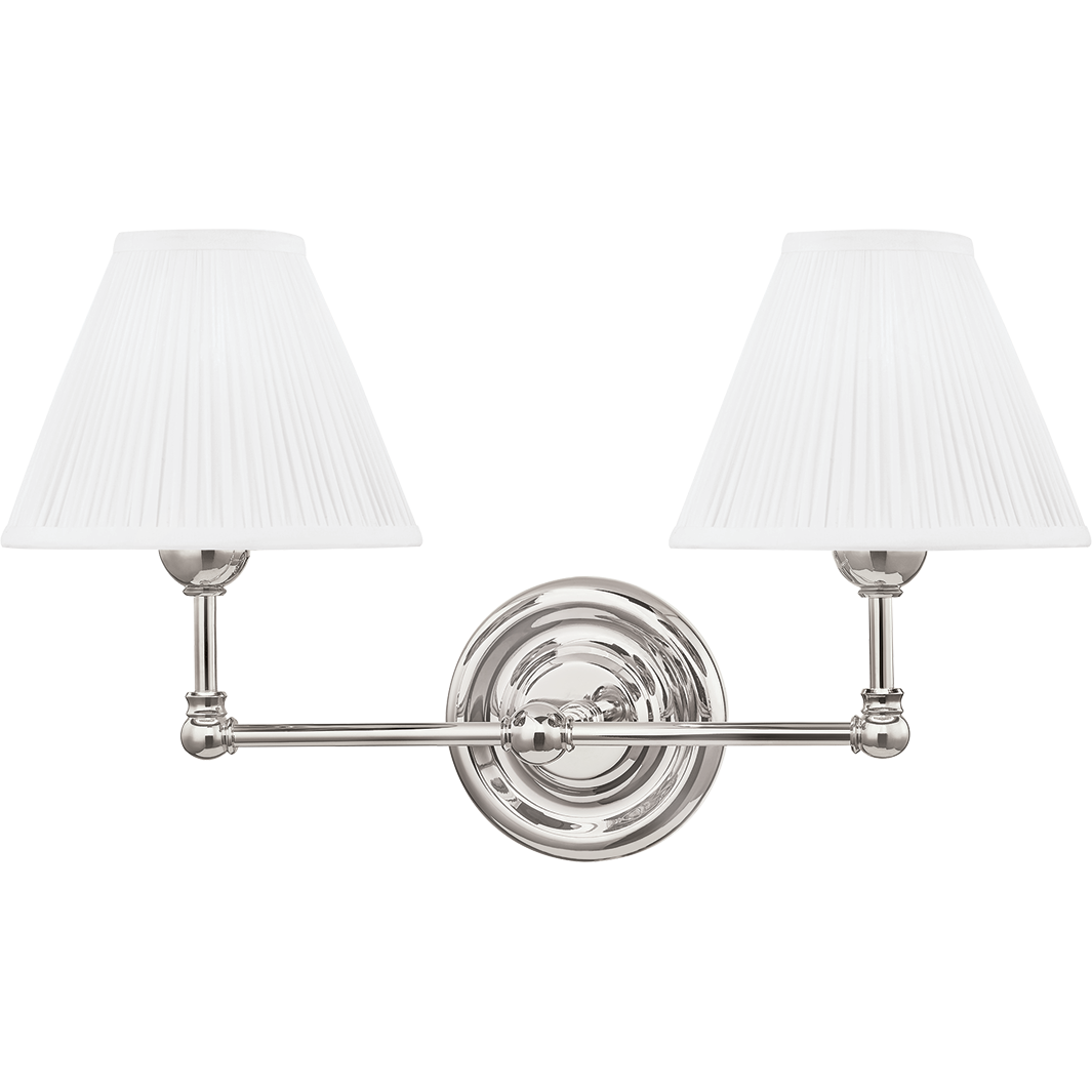 Hudson Valley Lighting Classic No.1 2 Light 18.25 inch Wall Sconce Wall Light
