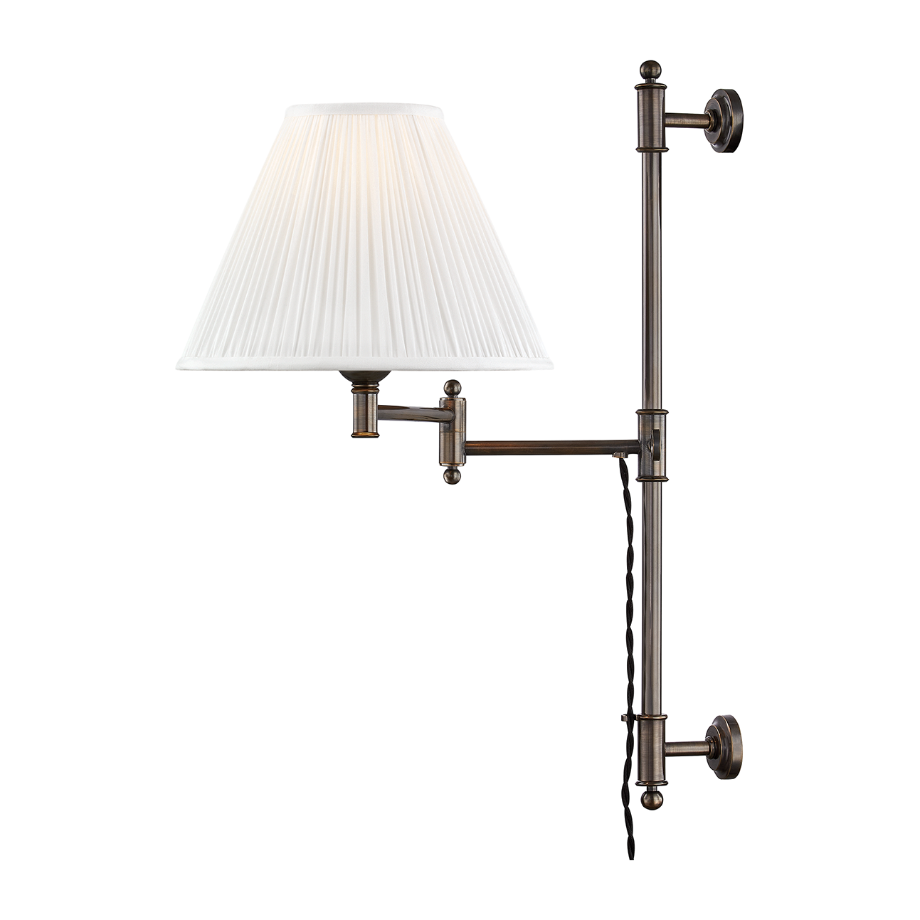 Hudson Valley Lighting Classic No.1 1 Light 10 inch Plug-in Sconce Wall Light