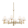Hudson Valley Lighting Classic No.1 8 Light 40 inch Aged Brass Chandelier Ceiling Light