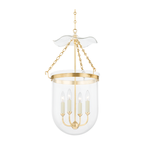 Hudson Valley Lighting Rousham 4 Light 15.75 inch Aged Brass Lantern Ceiling Light