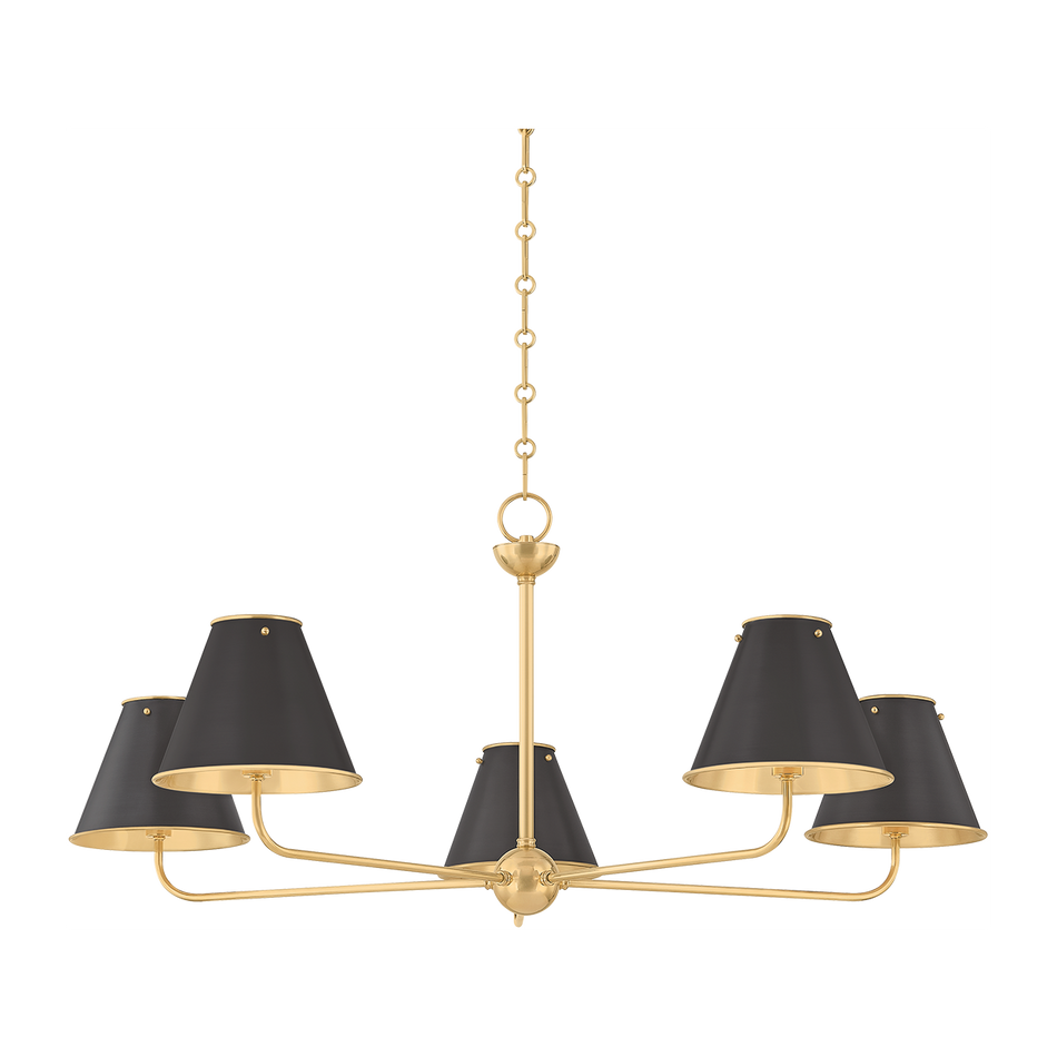 Hudson Valley Lighting Burghley 5 Light Chandelier Ceiling Light