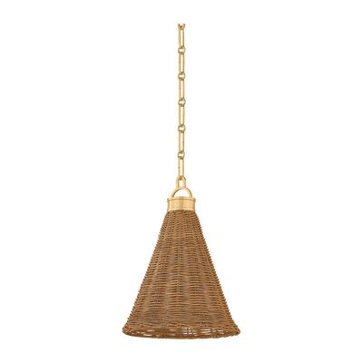 Hudson Valley Lighting Kensington 1 Light 10 inch Aged Brass Pendant Ceiling Light