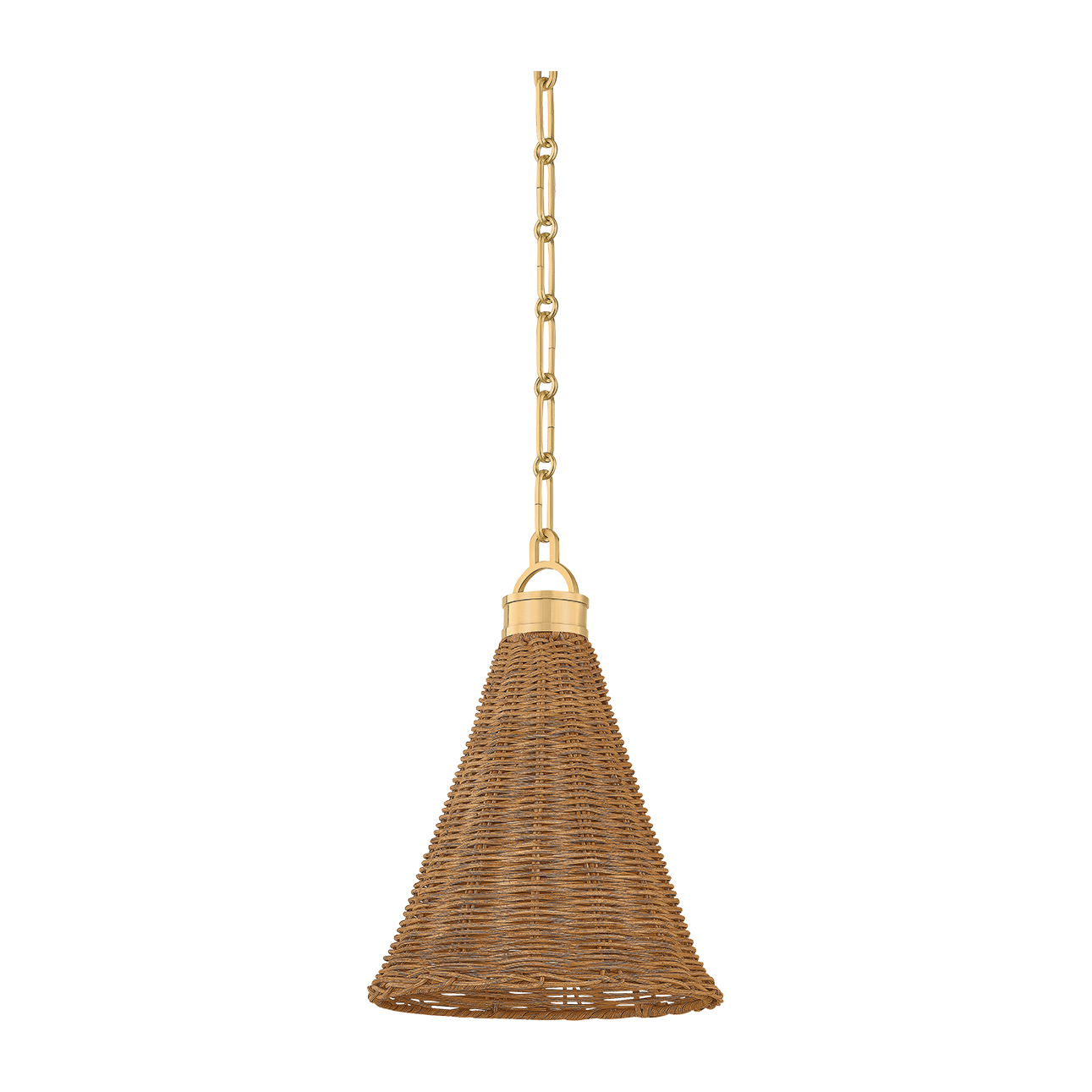 Hudson Valley Lighting Kensington 1 Light 10 inch Aged Brass Pendant Ceiling Light