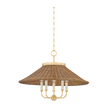 Hudson Valley Lighting Kensington 5 Light Aged Brass Chandelier Ceiling Light