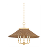 Hudson Valley Lighting Kensington 5 Light Aged Brass Chandelier Ceiling Light