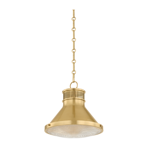 Hudson Valley Lighting Highclere 1 Light 15 watt Pendant Ceiling Light