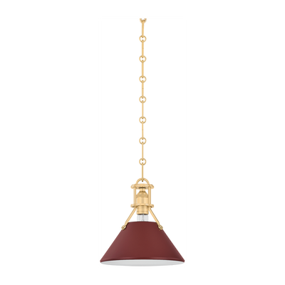 Hudson Valley Lighting Painted No. 2 1 Light 8 watt Pendant Ceiling Light