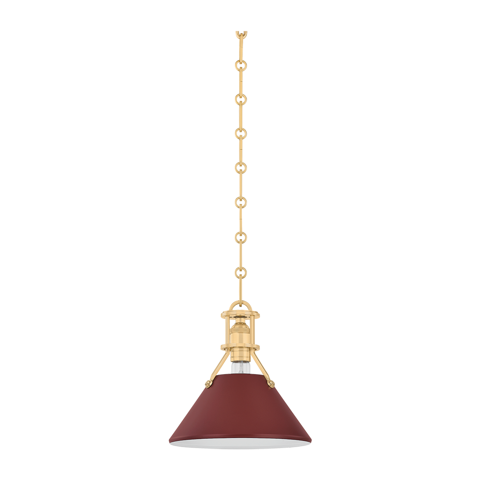 Hudson Valley Lighting Painted No. 2 1 Light 8 watt Pendant Ceiling Light