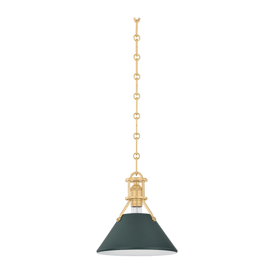 Hudson Valley Lighting Painted No. 2 1 Light 8 watt Pendant Ceiling Light