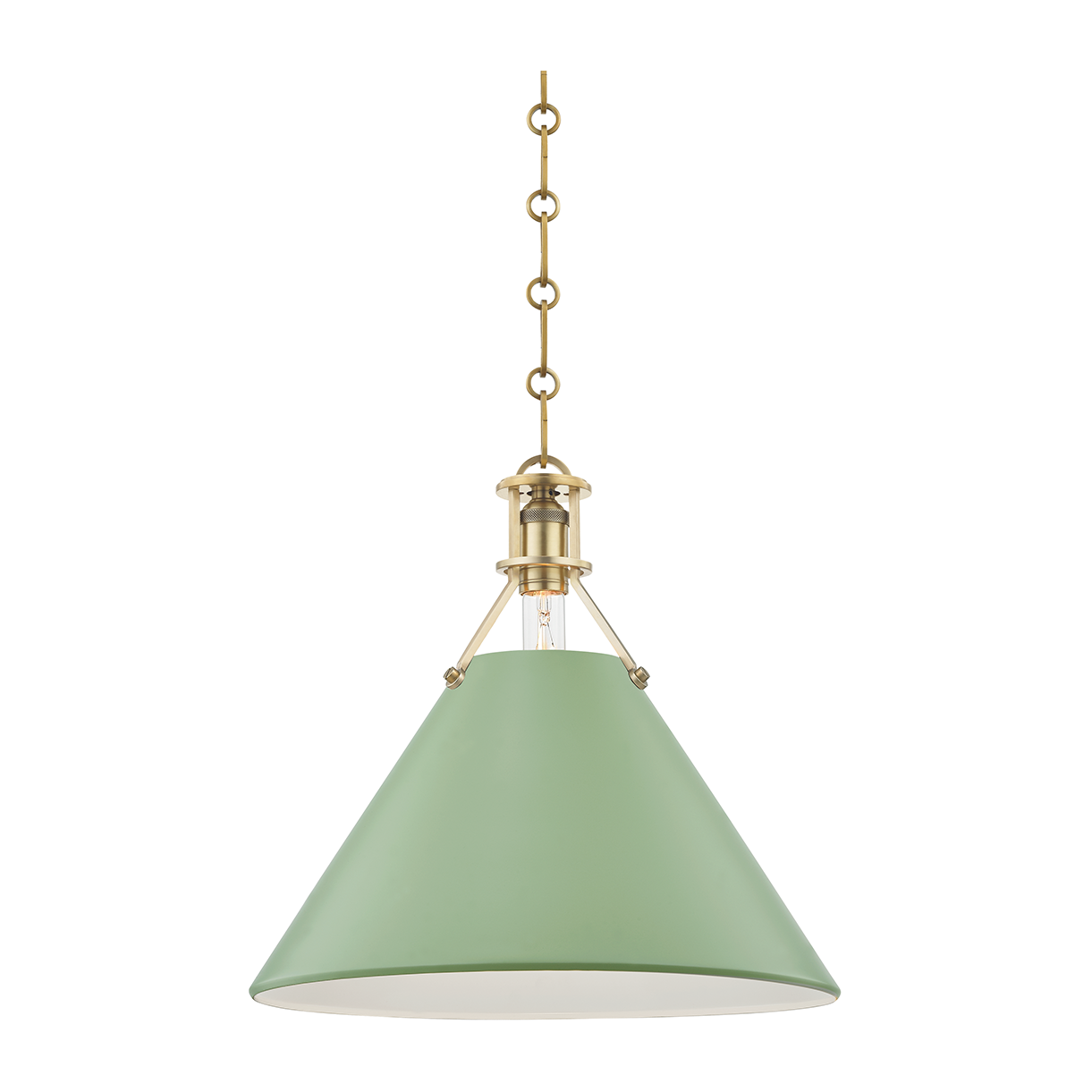 Hudson Valley Lighting Painted No.2 1 Light 16 inch Pendant Ceiling Light