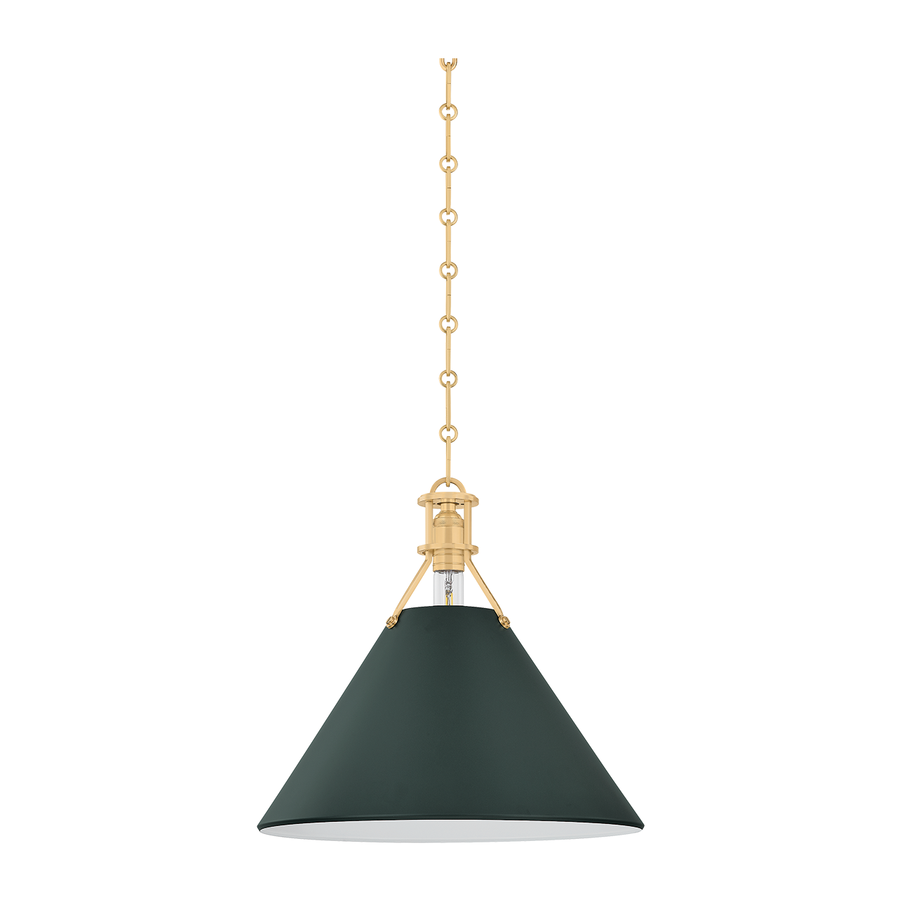 Hudson Valley Lighting Painted No. 2 1 Light 15 watt Pendant Ceiling Light