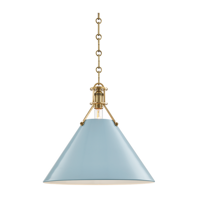 Hudson Valley Lighting Painted No.2 1 Light 16 inch Pendant Ceiling Light
