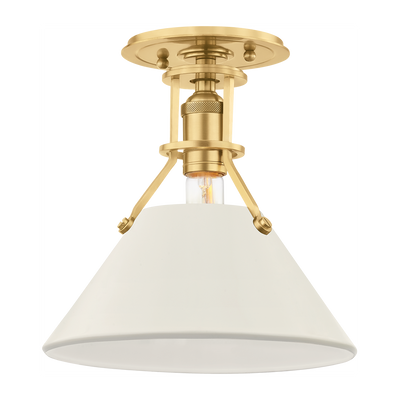 Hudson Valley Lighting Painted No.2 1 Light 9.5 inch Semi Flush Ceiling Light