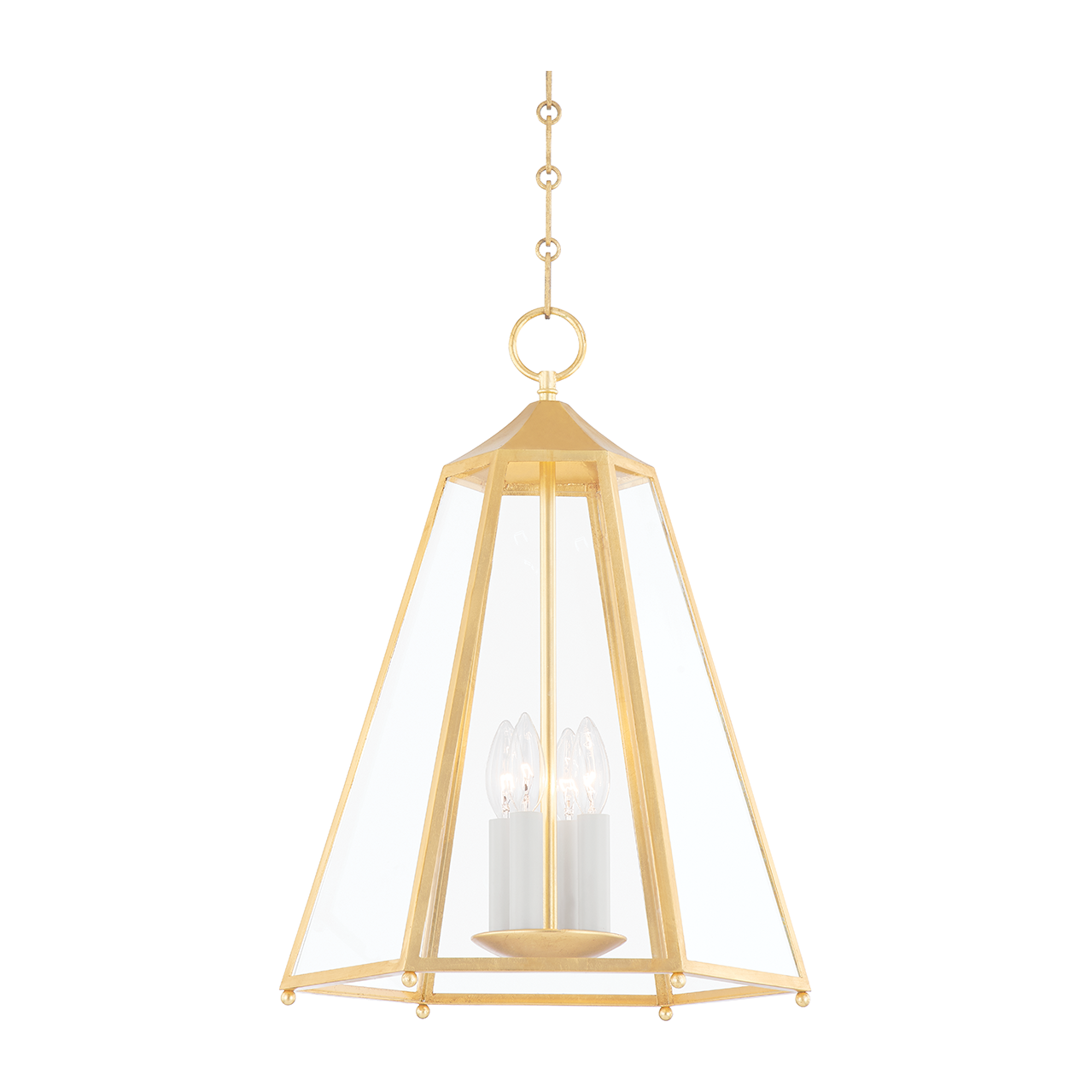 Hudson Valley Lighting Nottingham 4 Light 16 inch Gold Leaf Lantern Ceiling Light Clearance