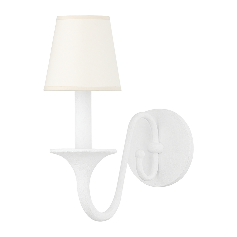 Hudson Valley Lighting Windsor 1 Light 5 inch White Plaster Wall Sconce Wall Light