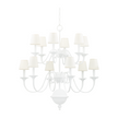 Hudson Valley Lighting Windsor 12 Light 38 inch White Plaster Chandelier Ceiling Light
