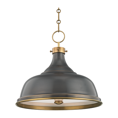 Hudson Valley Lighting Metal No.1 3 Light 18 inch Aged/Antique Distressed Bronze Pendant Ceiling Light