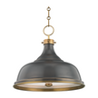 Hudson Valley Lighting Metal No.1 3 Light 18 inch Aged/Antique Distressed Bronze Pendant Ceiling Light