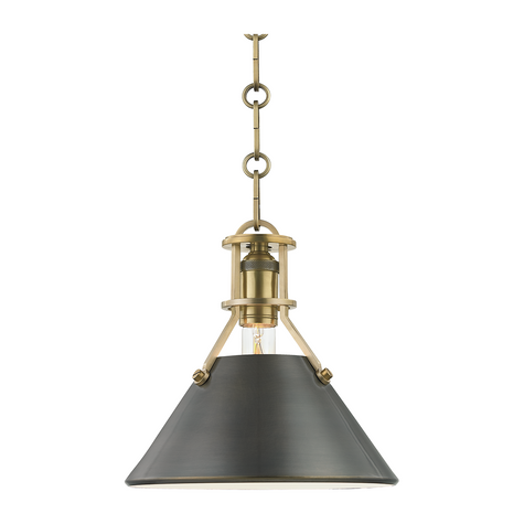 Hudson Valley Lighting Metal No. 2 1 Light 9.5 inch Pendant Ceiling Light