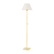 Hudson Valley Lighting Leeds 1 Light 14.75 inch Aged Brass Floor Lamp Portable Light
