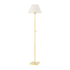 Hudson Valley Lighting Leeds 1 Light 14.75 inch Aged Brass Floor Lamp Portable Light