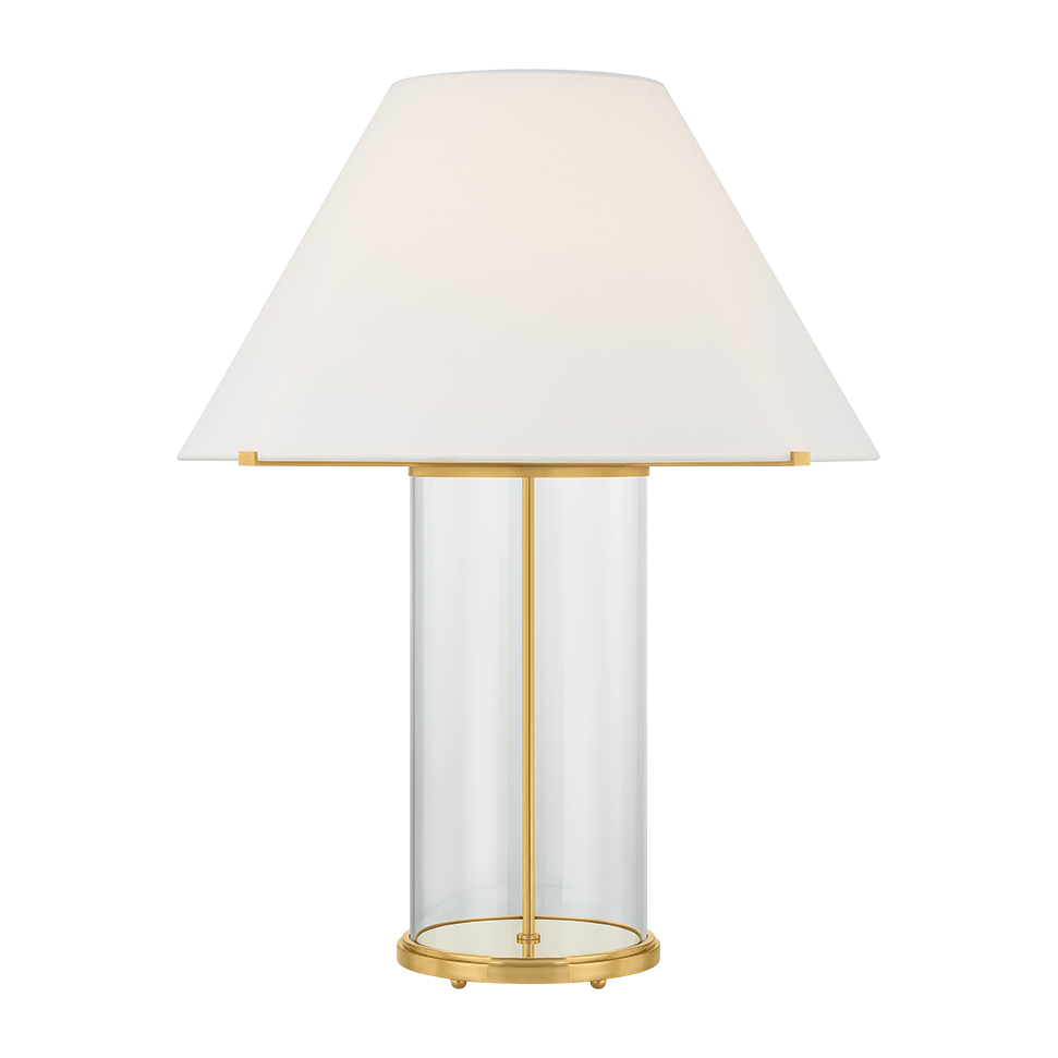Hudson Valley Lighting Inglewood 15 watt Aged Brass Table Lamp Portable Light