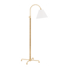 Hudson Valley Lighting Curves No.1 1 Light 30.5 inch Aged Brass Floor Lamp Portable Light