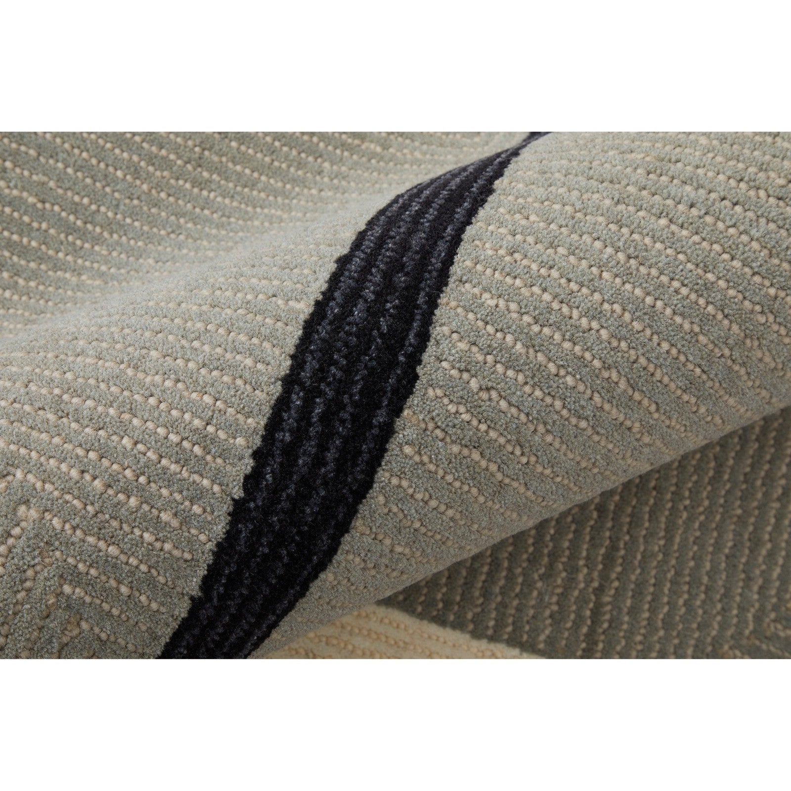 Feizy Maguire 8904F Transitional Abstract Rug in Taupe/Black
