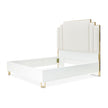 Michael Amini Palm Gate Upholstered Bed - Cloud White