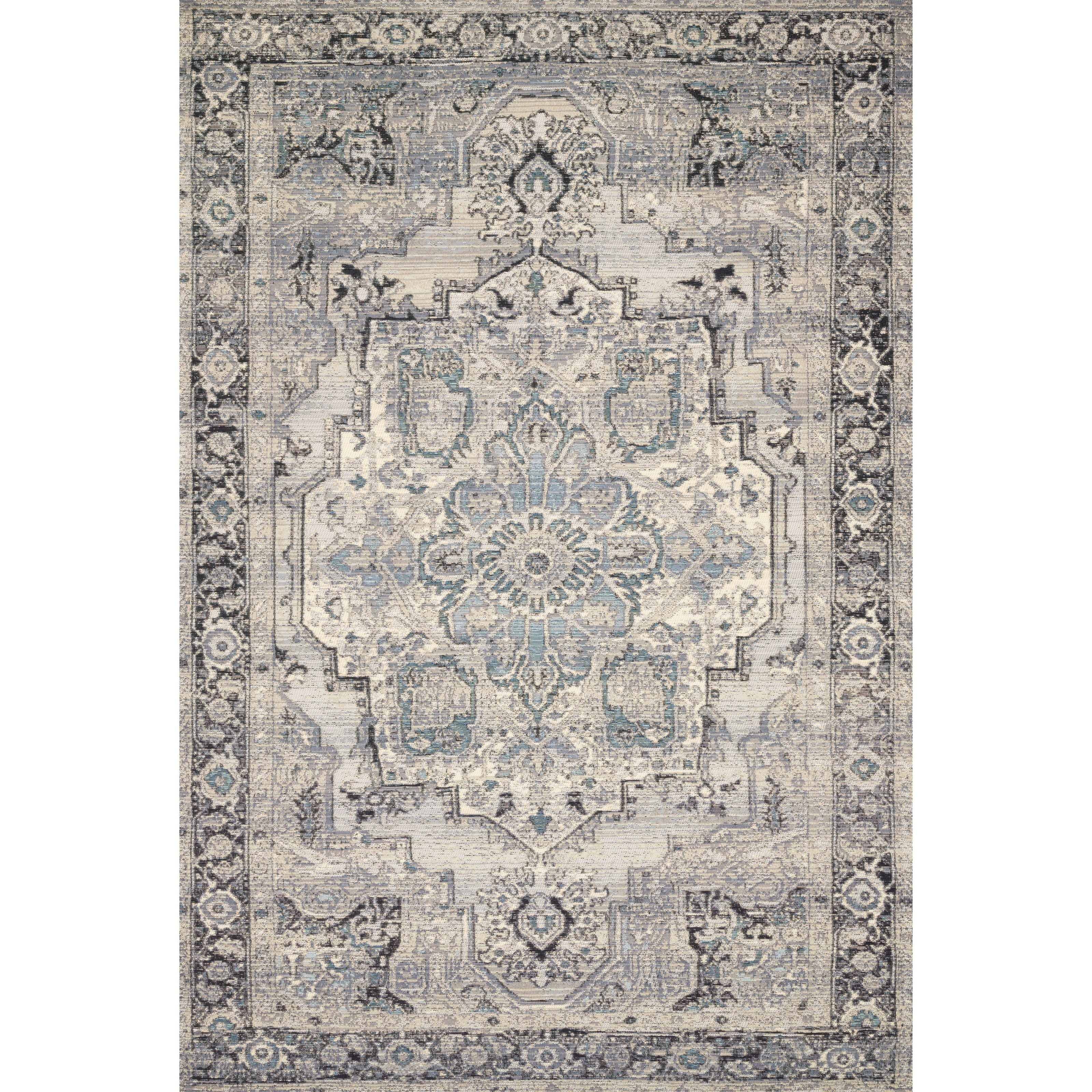 Loloi Mika MIK-01 Grey / Blue Rug